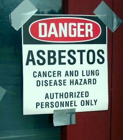 Caution Sign Asbestos